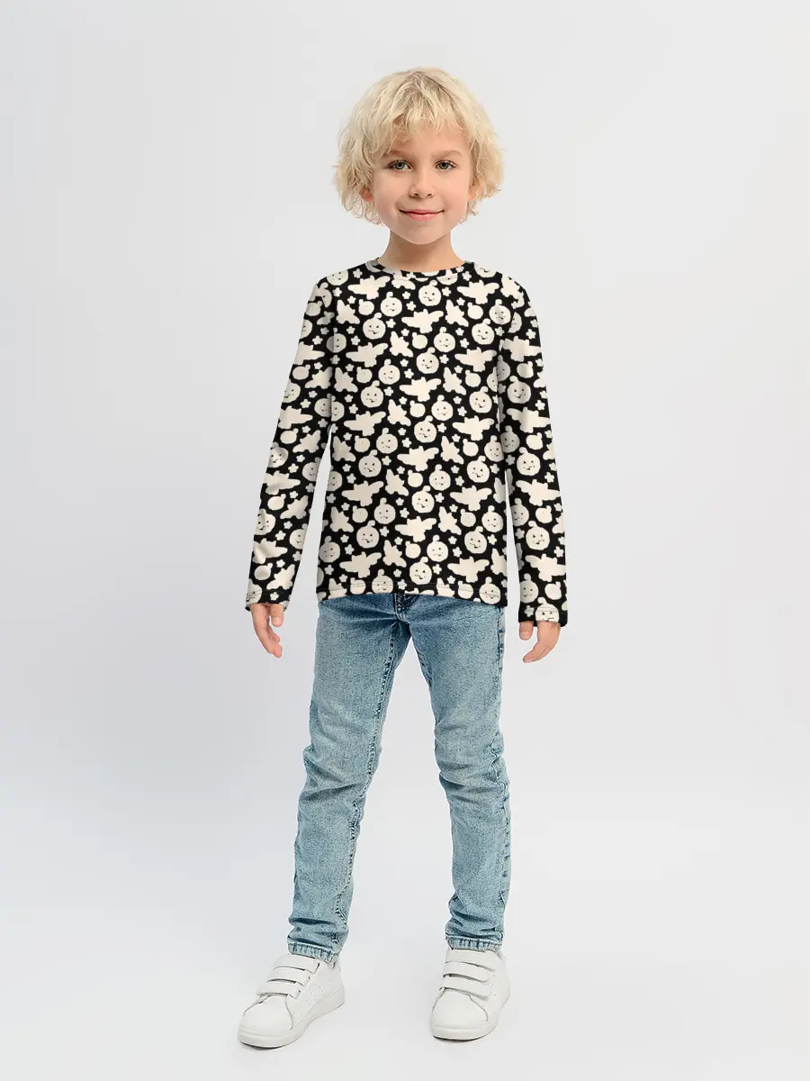 Детский лонгслив / Patern Halloween 24