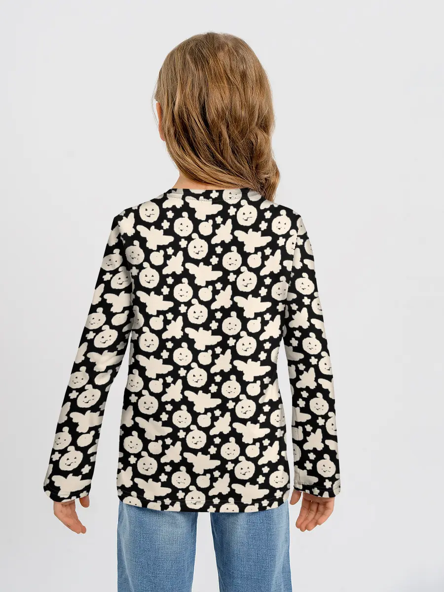 Детский лонгслив / Patern Halloween 24