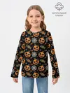 Детский лонгслив / Patern Halloween 26