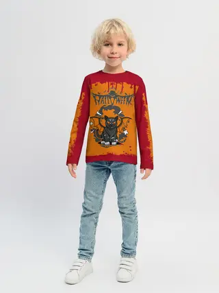 Детский лонгслив / ЛЕТУЧАЯ КОТОМЫШЬ | ХЭЛЛОУИН