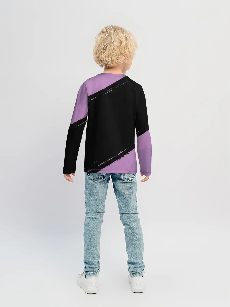 Детский лонгслив / Dab Unicorn Halloween