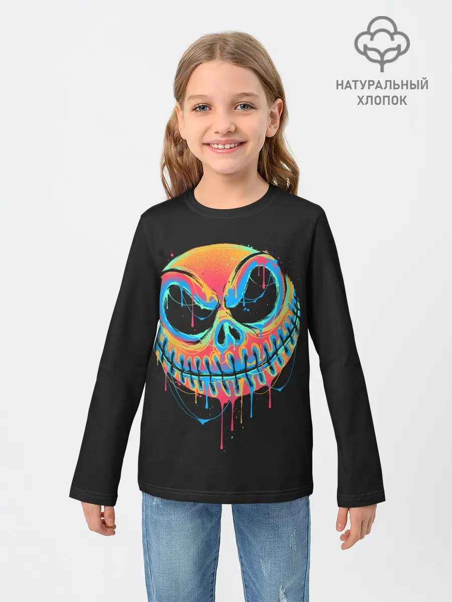 Детский лонгслив / Jack Skellington. Paints