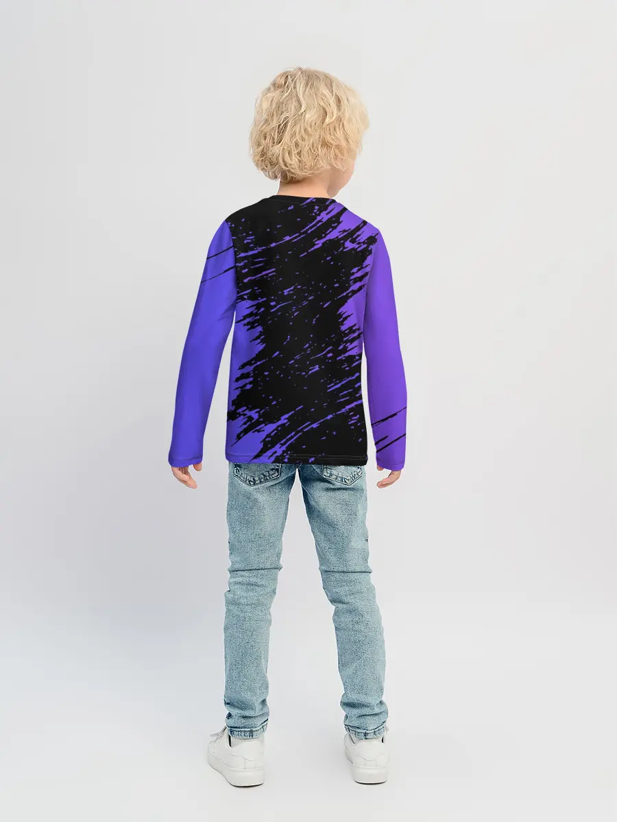 Детский лонгслив / Геометри Даш | Geometry Dash