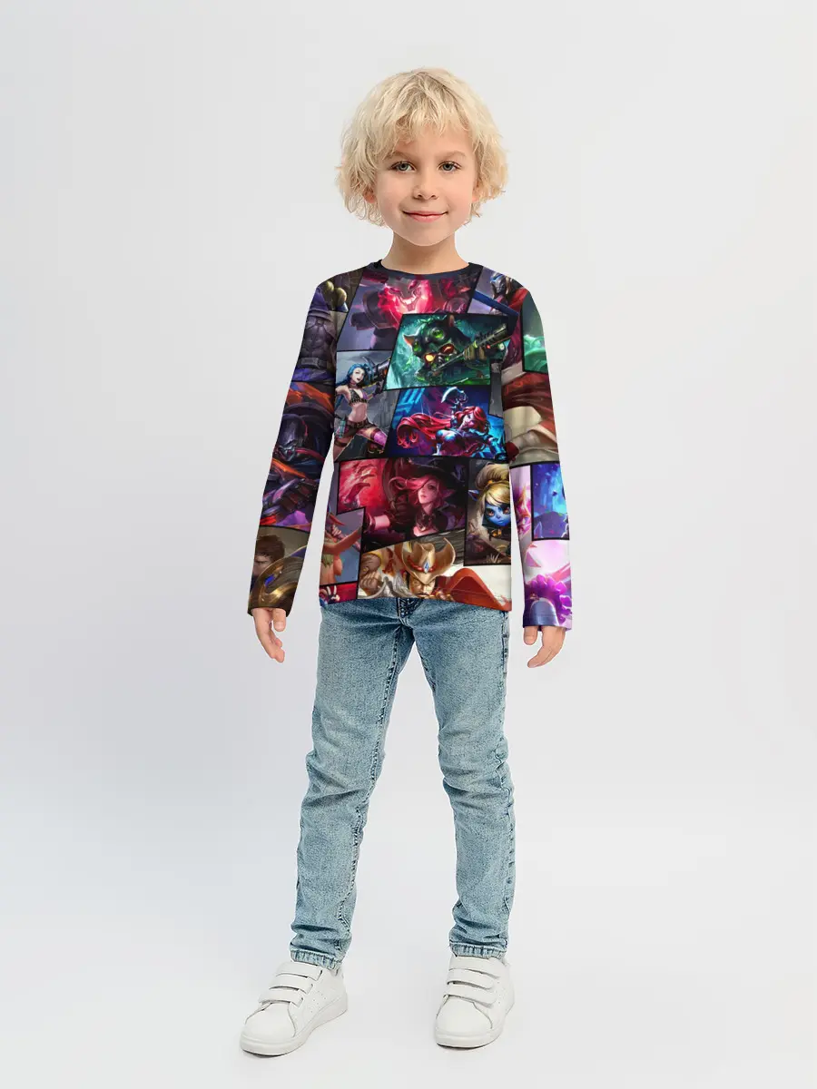 Детский лонгслив / Лига Легенд, чемпионы