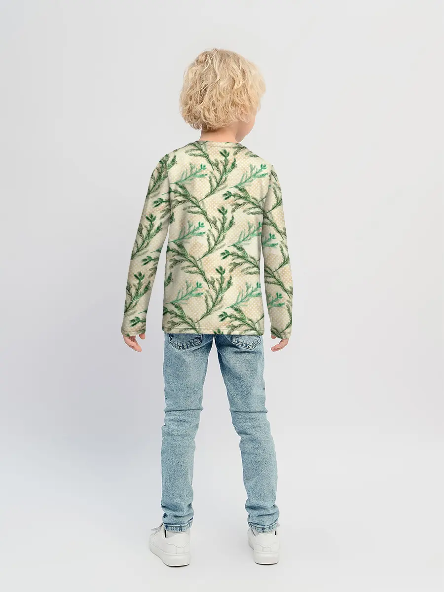 Детский лонгслив / Ель новогодняя