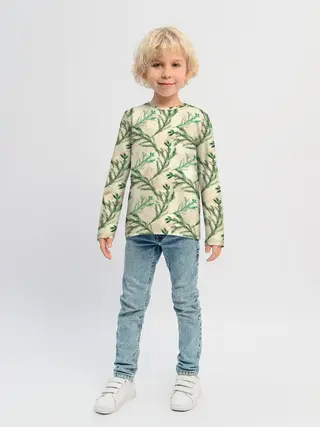 Детский лонгслив / Ель новогодняя