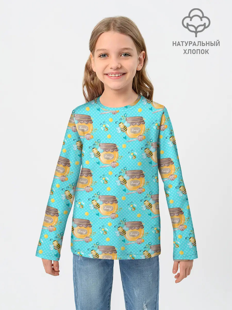 Детский лонгслив / Кто пчелок уважает