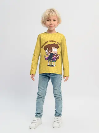 Детский лонгслив / Awkward sibling hug