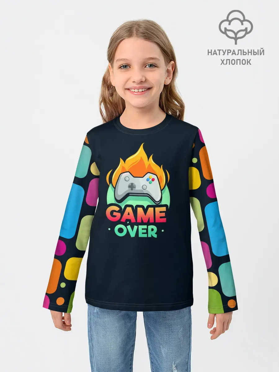 Детский лонгслив / GamePad Over