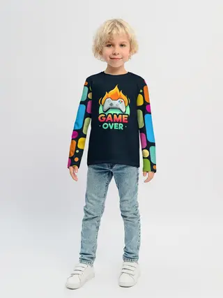 Детский лонгслив / GamePad Over