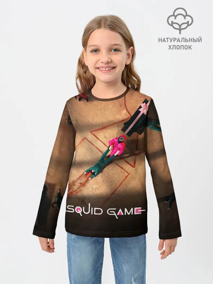 Детский лонгслив / Игра в Кальмара Обложка