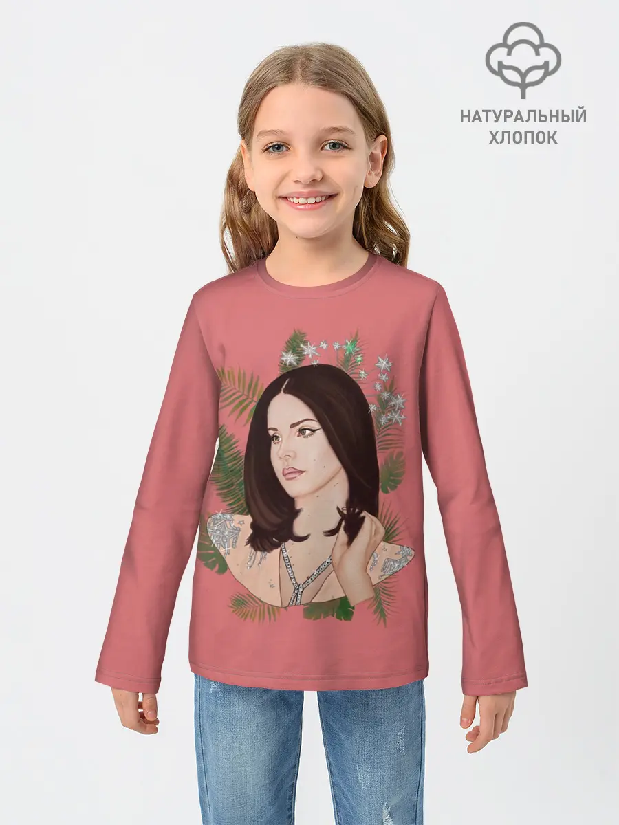 Детский лонгслив / Нарисованная Лана