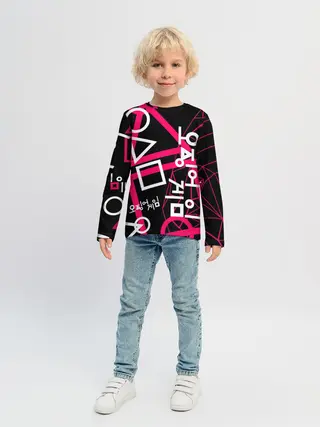 Детский лонгслив / Игра в кальмара