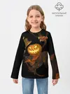 Детский лонгслив / Приветливая тыква на Хэллоуин