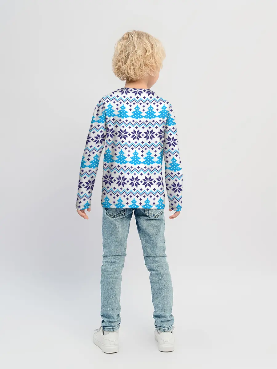 Детский лонгслив / Сибирская зима 2022