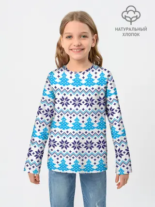 Детский лонгслив / Сибирская зима 2022