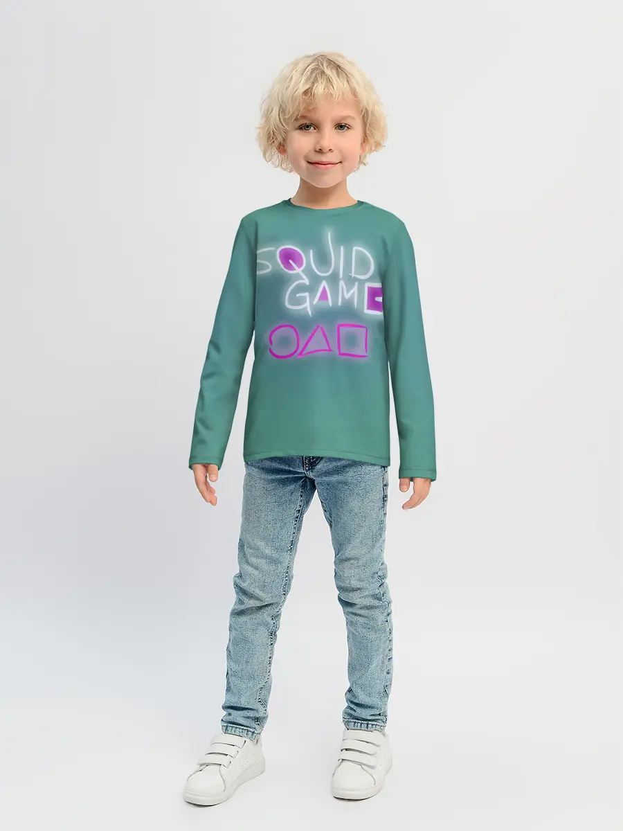 Детский лонгслив / Squid game a