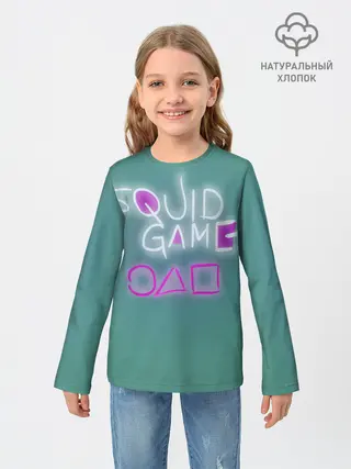 Детский лонгслив / Squid game a