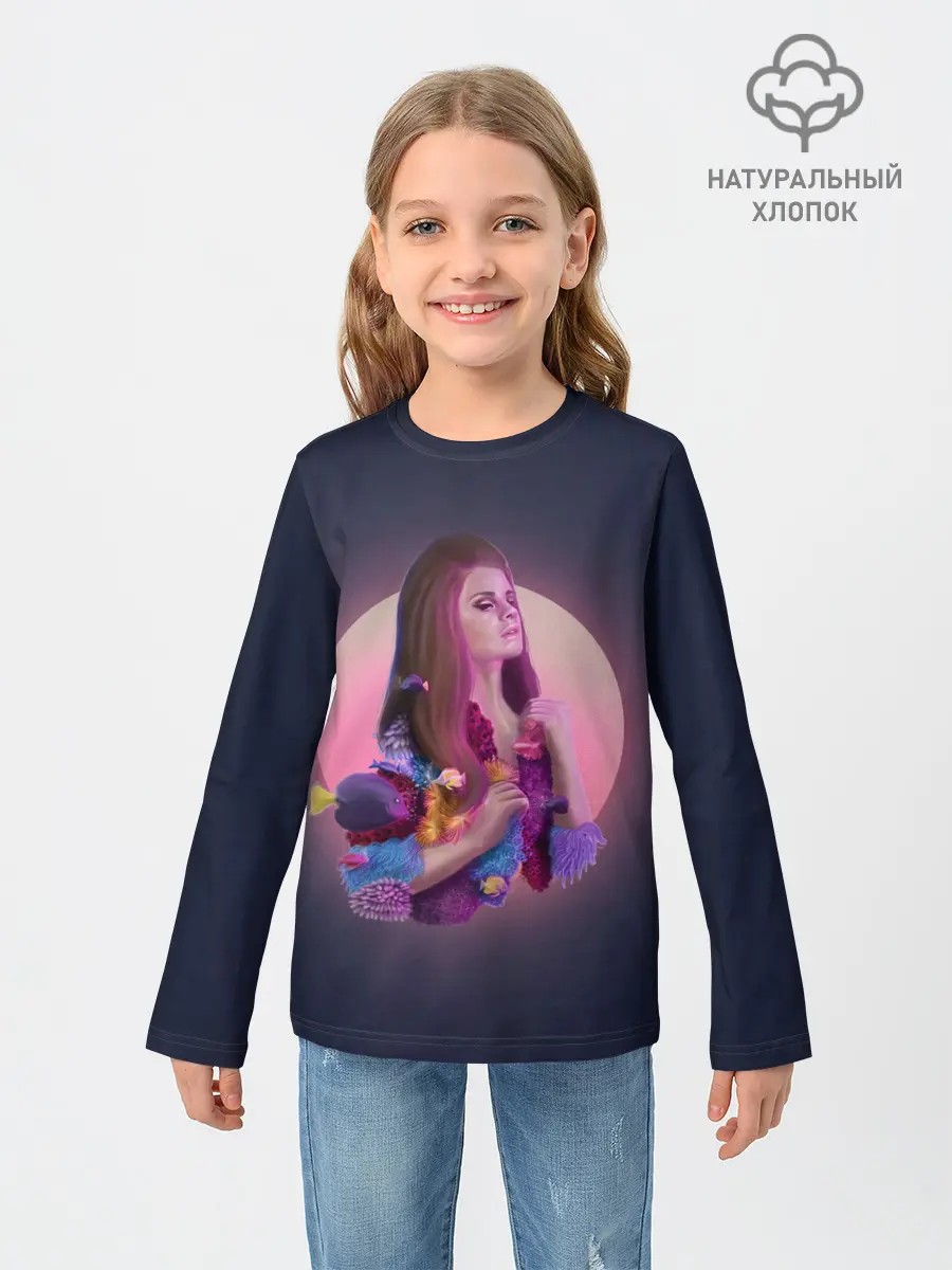 Детский лонгслив / Лана под водой
