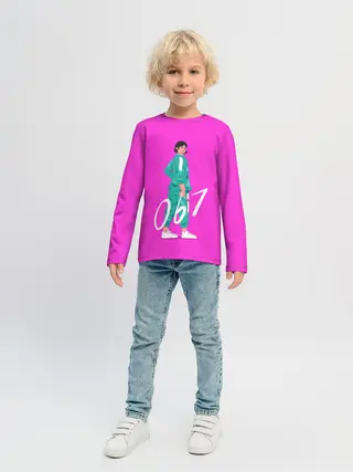 Детский лонгслив / Игрок в кальмара 067