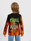 Детский лонгслив / Time to chill in fire