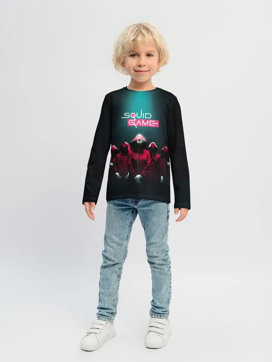 Детский лонгслив / Беспощадный Кальмар