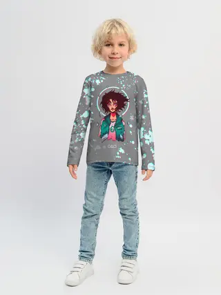 Детский лонгслив / 067 | ГЛИТЧ