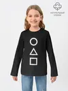 Детский лонгслив / CIRCLE TRIANGLE SQUARE | SQUID GAME