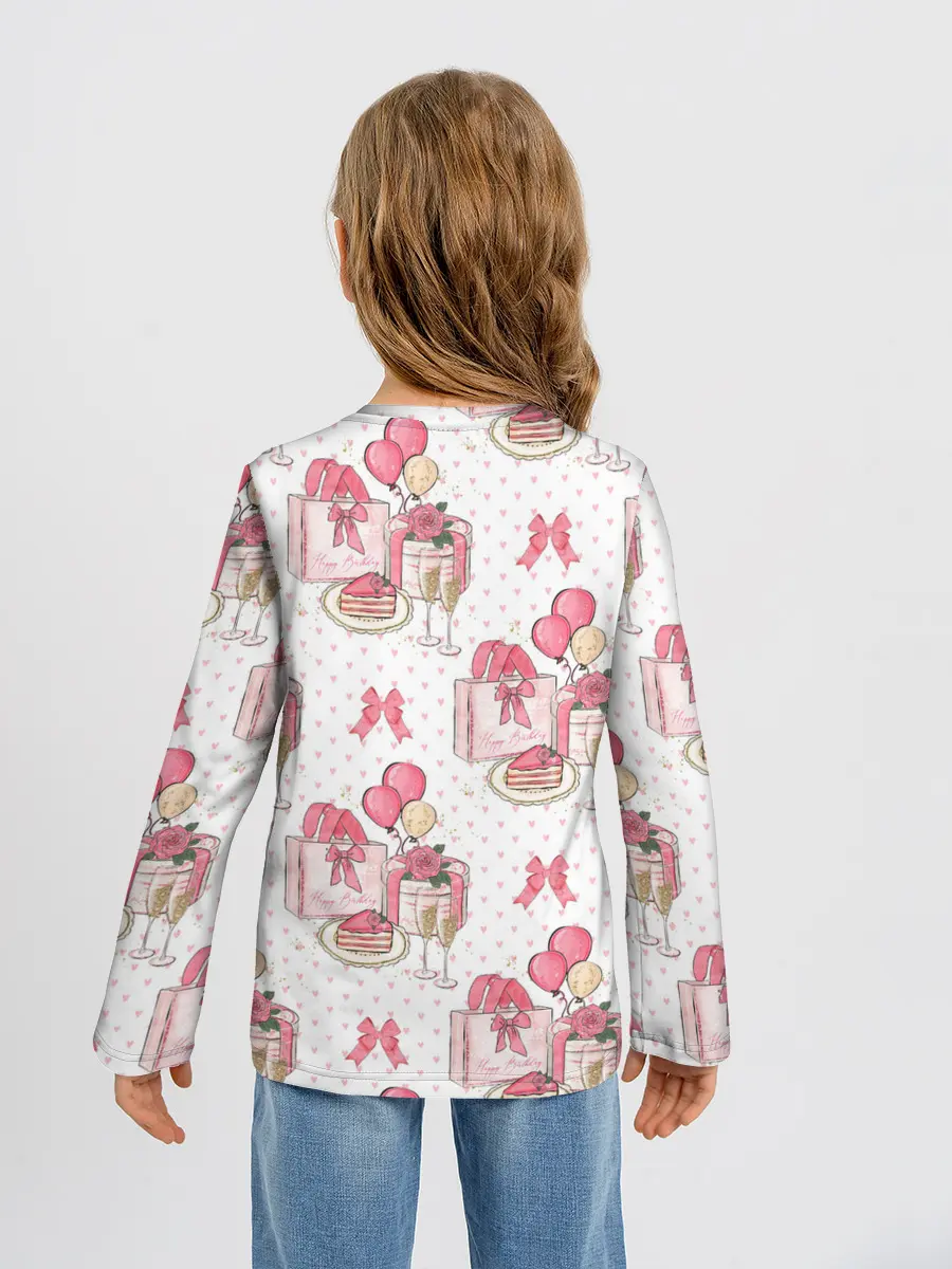 Детский лонгслив / Счастливый день рождения