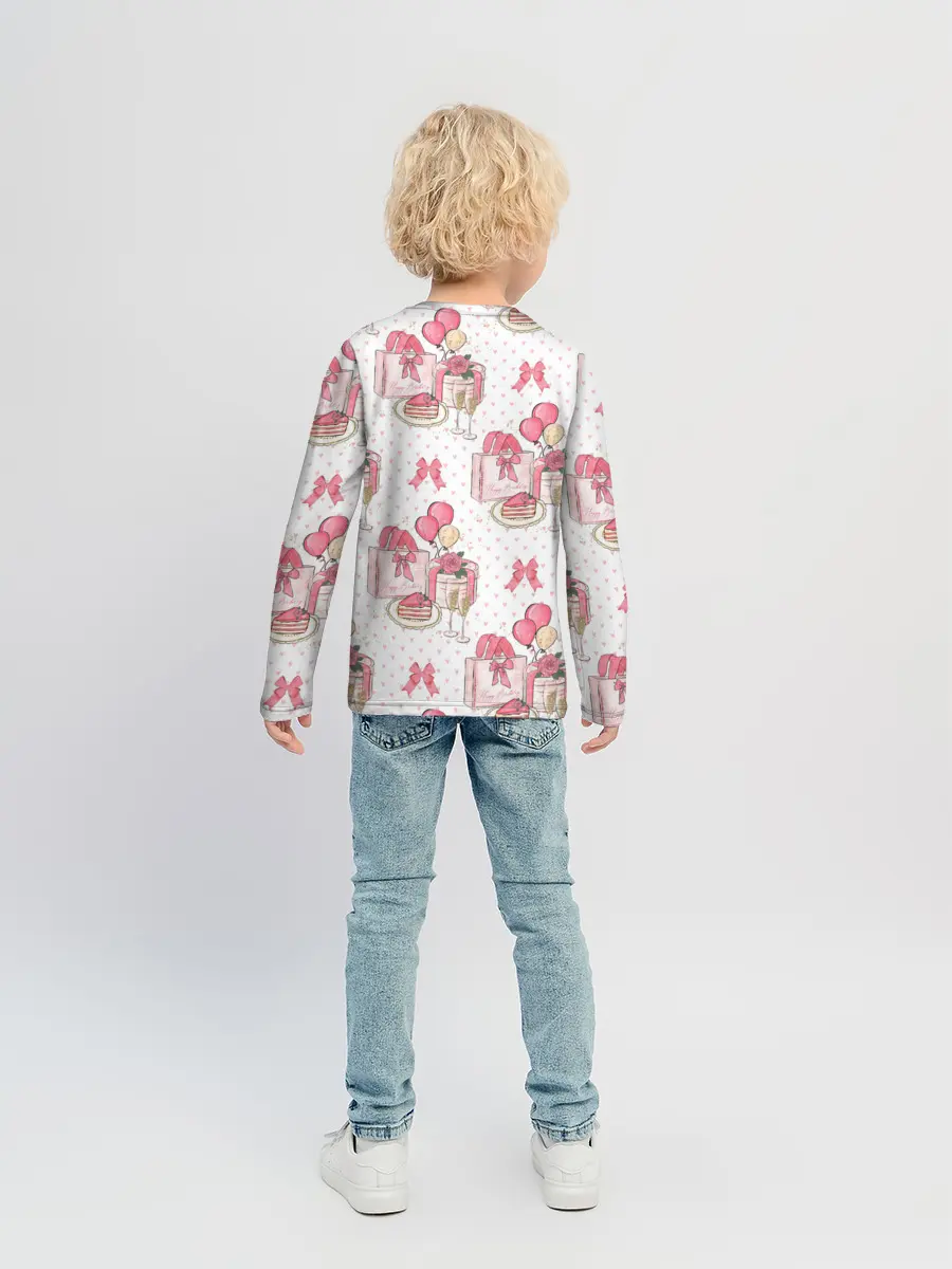 Детский лонгслив / Счастливый день рождения