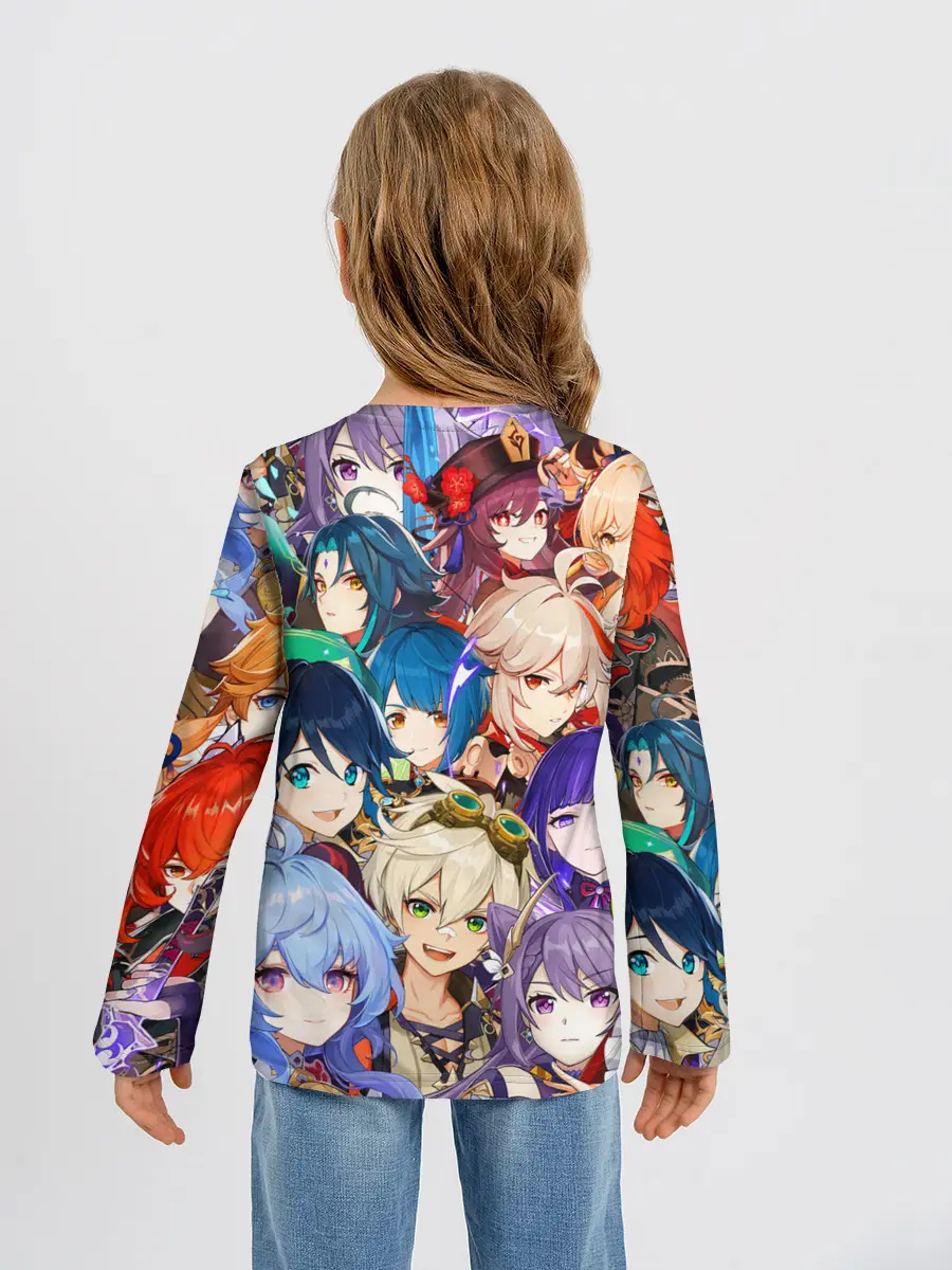 Детский лонгслив / Genshin Impact - персонажи