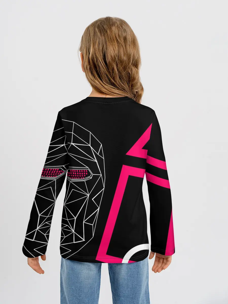 Детский лонгслив / Игра в кальмара - маска Ведущего