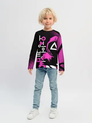 Детский лонгслив / Игра в кальмара