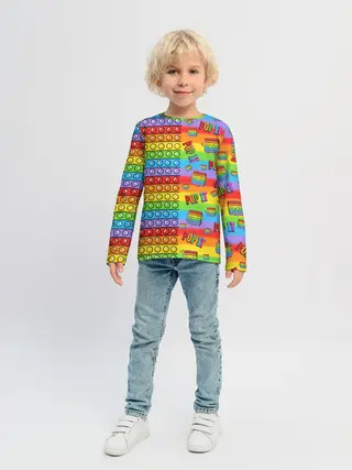 Детский лонгслив / POP IT СМАЙЛЫ