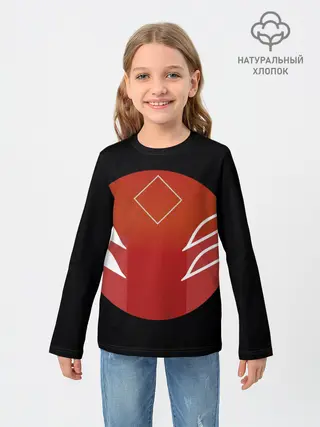 Детский лонгслив / Японская лисица