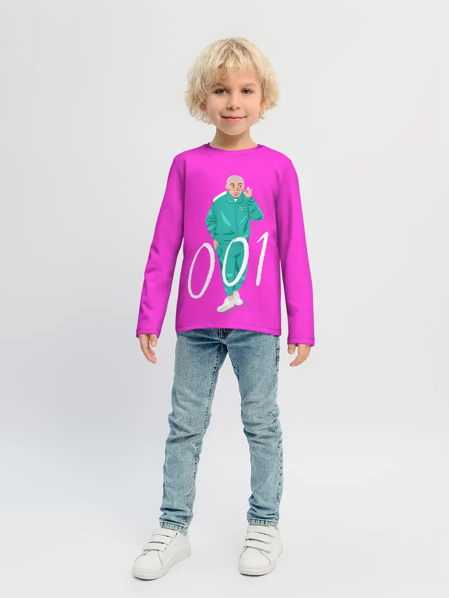 Детский лонгслив / Player 001