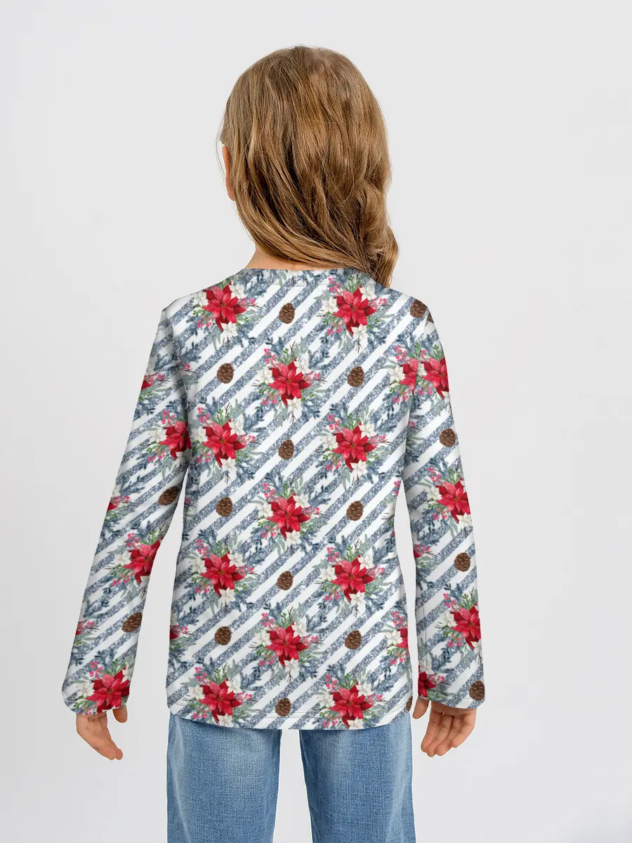 Детский лонгслив / Новогодние украшения и блестки