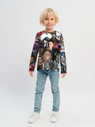 Детский лонгслив / Рэп-Коллаж