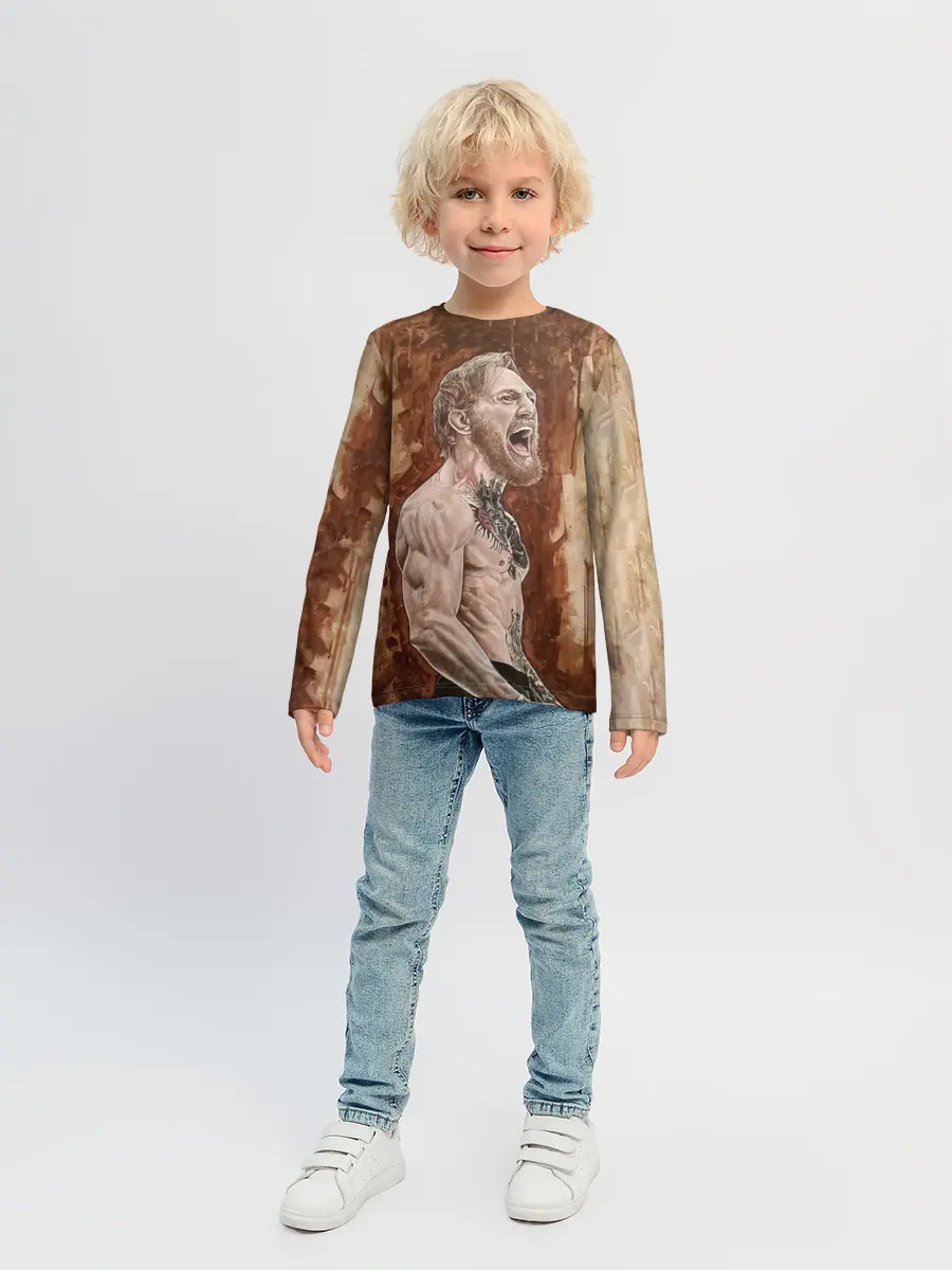 Детский лонгслив / Ярость Конора МакГрегора