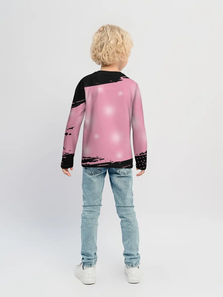 Детский лонгслив / МИЛЫЙ КАЛЬМАР | ТРЕУГОЛЬНИК КВАДРАТ КРУГ