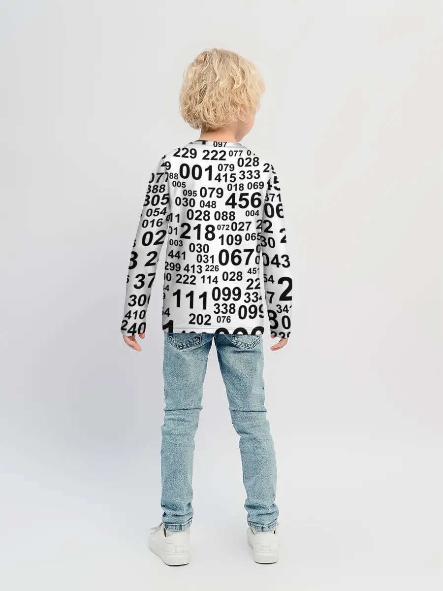 Детский лонгслив / ИГРА В КАЛЬМАРА, ЧИСЛА ИГРОКОВ