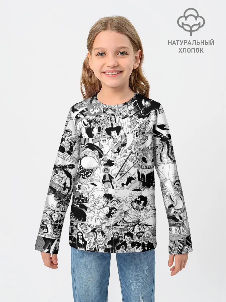 Детский лонгслив / One Piece Манга страницы