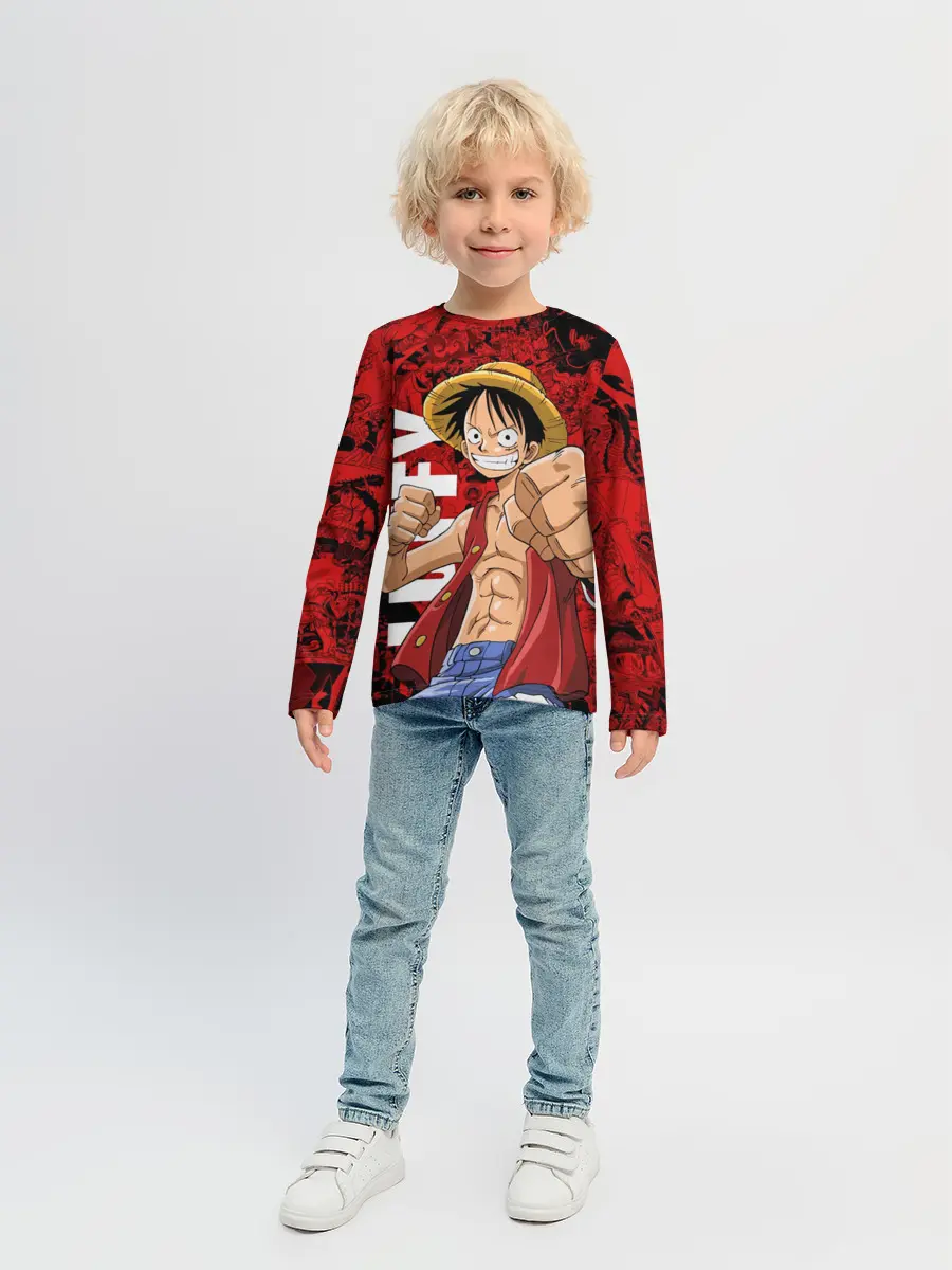 Детский лонгслив / Манки Д. Луффи, One Piece