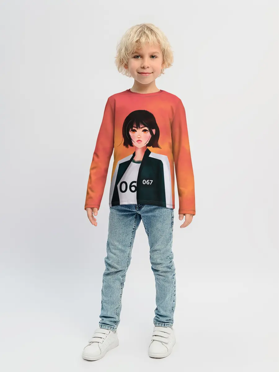 Детский лонгслив / Красавица 067