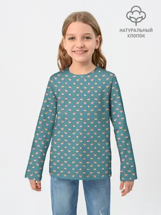 Детский лонгслив / Паттерн хомячков