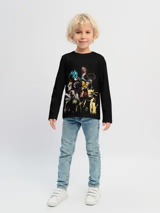 Детский лонгслив / КУЛЬТОВЫЕ АНИМЕ ГЕРОИ