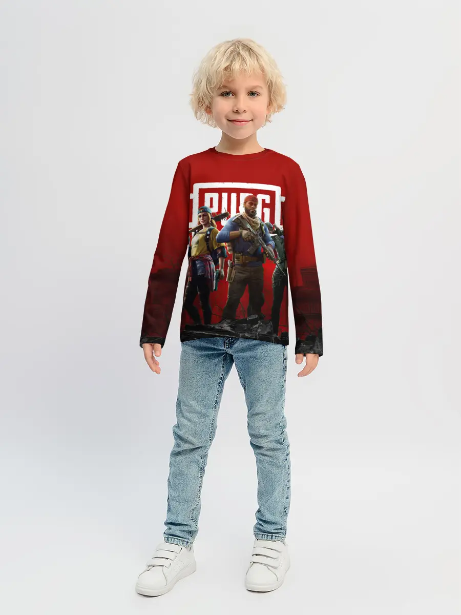 Детский лонгслив / ПАБГ КОРОЛЕВСКАЯ БИТВА / PUBG