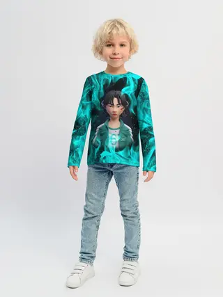 Детский лонгслив / Кан Сэ Бёк 3D ART | 067