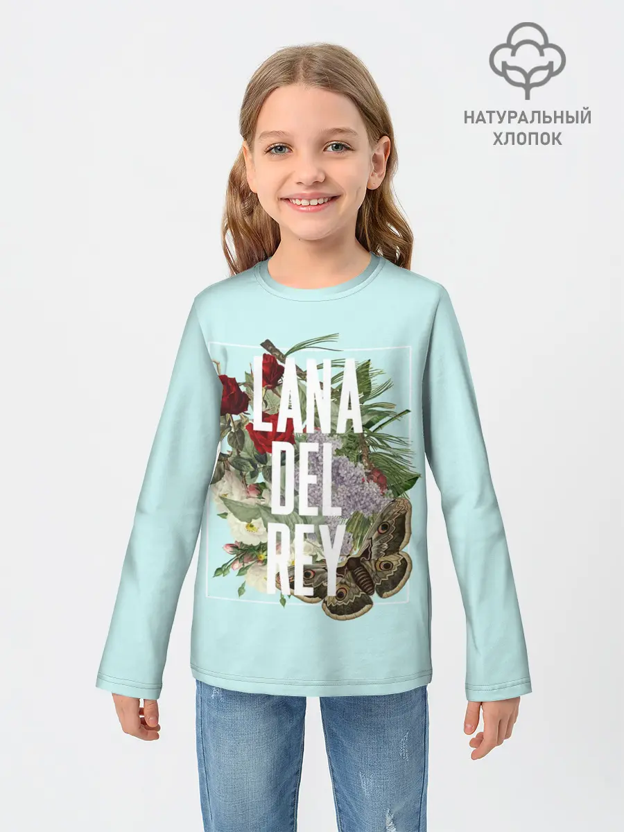 Детский лонгслив / Цветочная Лана
