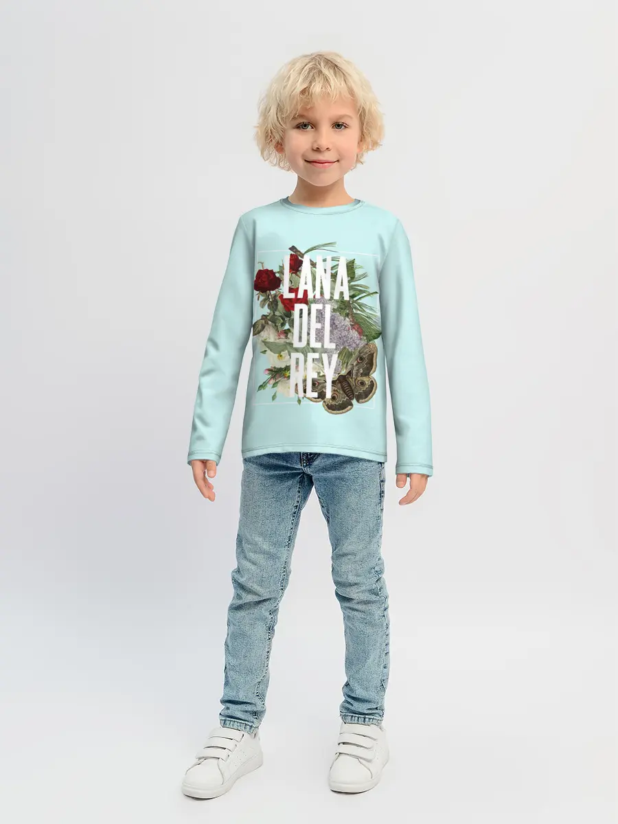 Детский лонгслив / Цветочная Лана